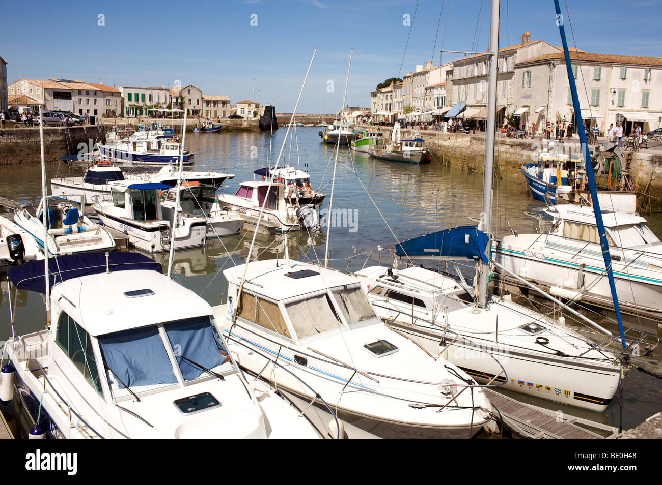 Harbour at St Martin de Re, ile de Re, France Stock Photo