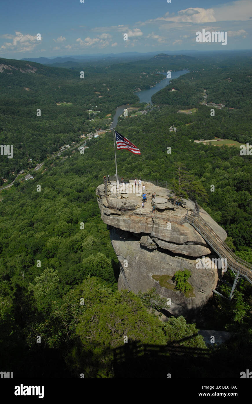 Chimney rock american flag hi-res stock photography and images - Alamy