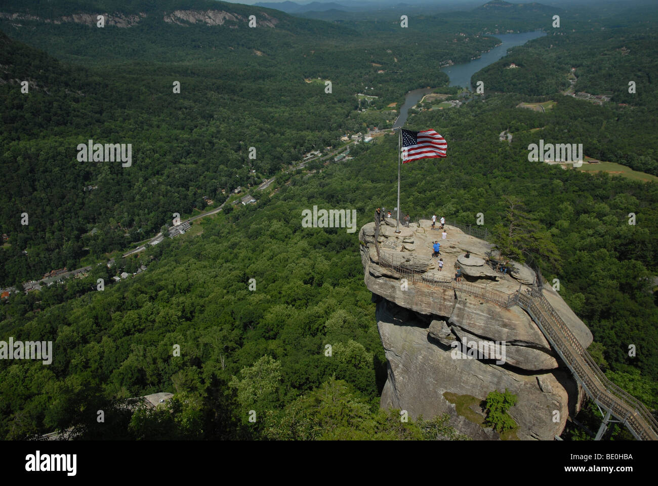 Chimney rock american flag hi-res stock photography and images - Alamy