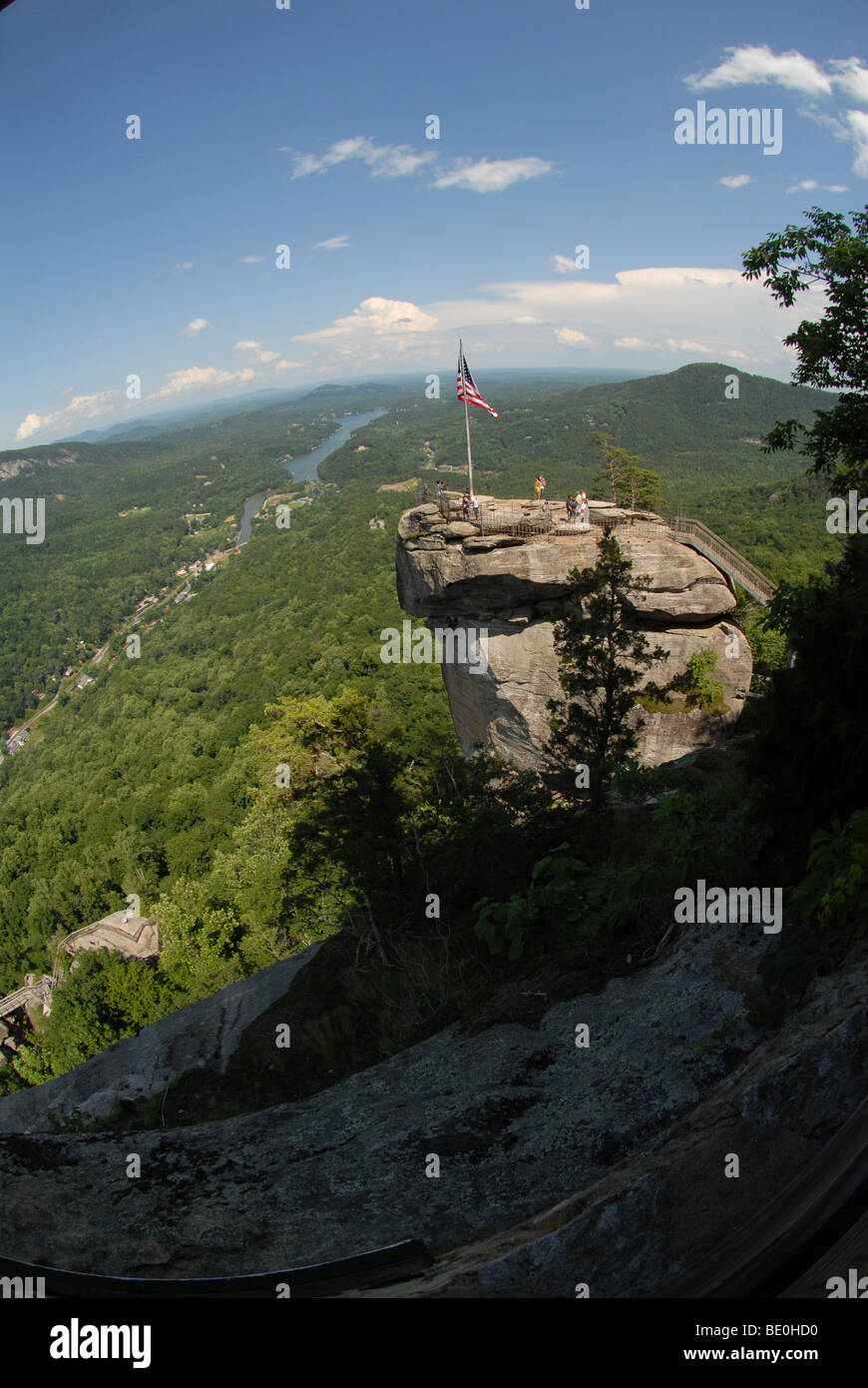 Chimney rock american flag hi-res stock photography and images - Alamy