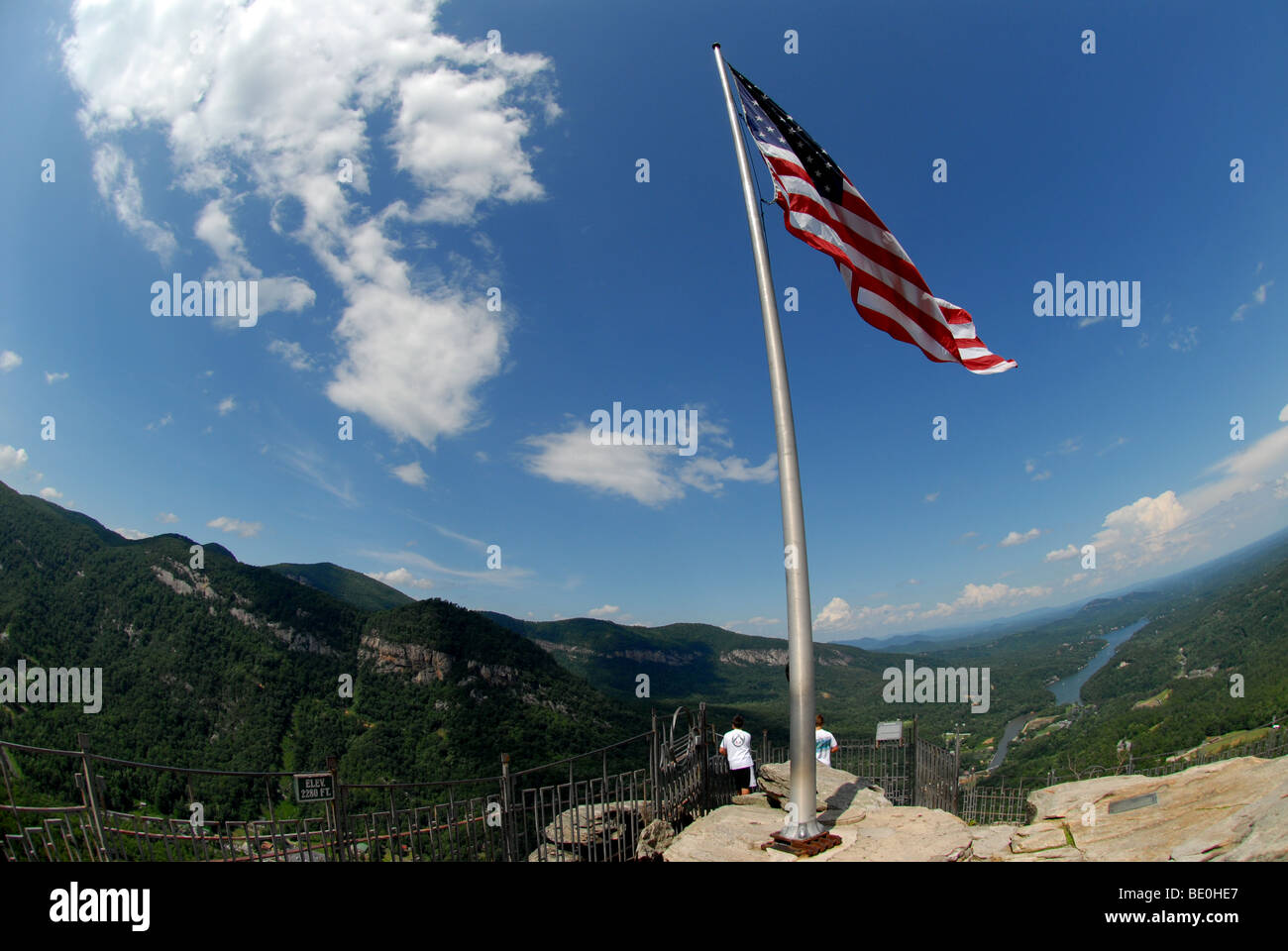 Chimney rock american flag hi-res stock photography and images - Alamy