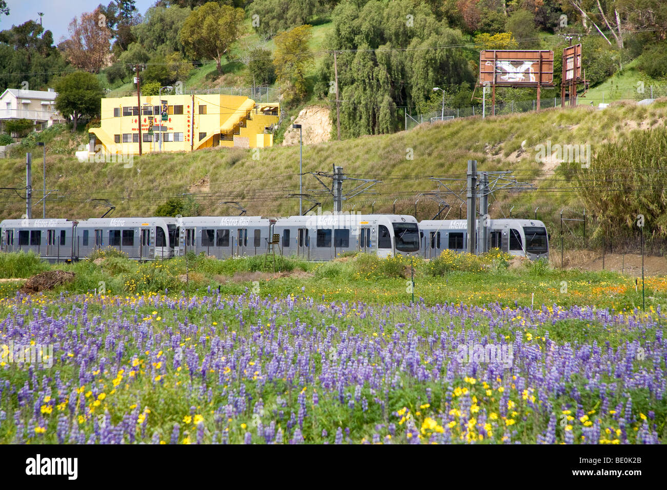 Light Rail Train, Los Angeles State Historic Park, Downtown Los Angeles