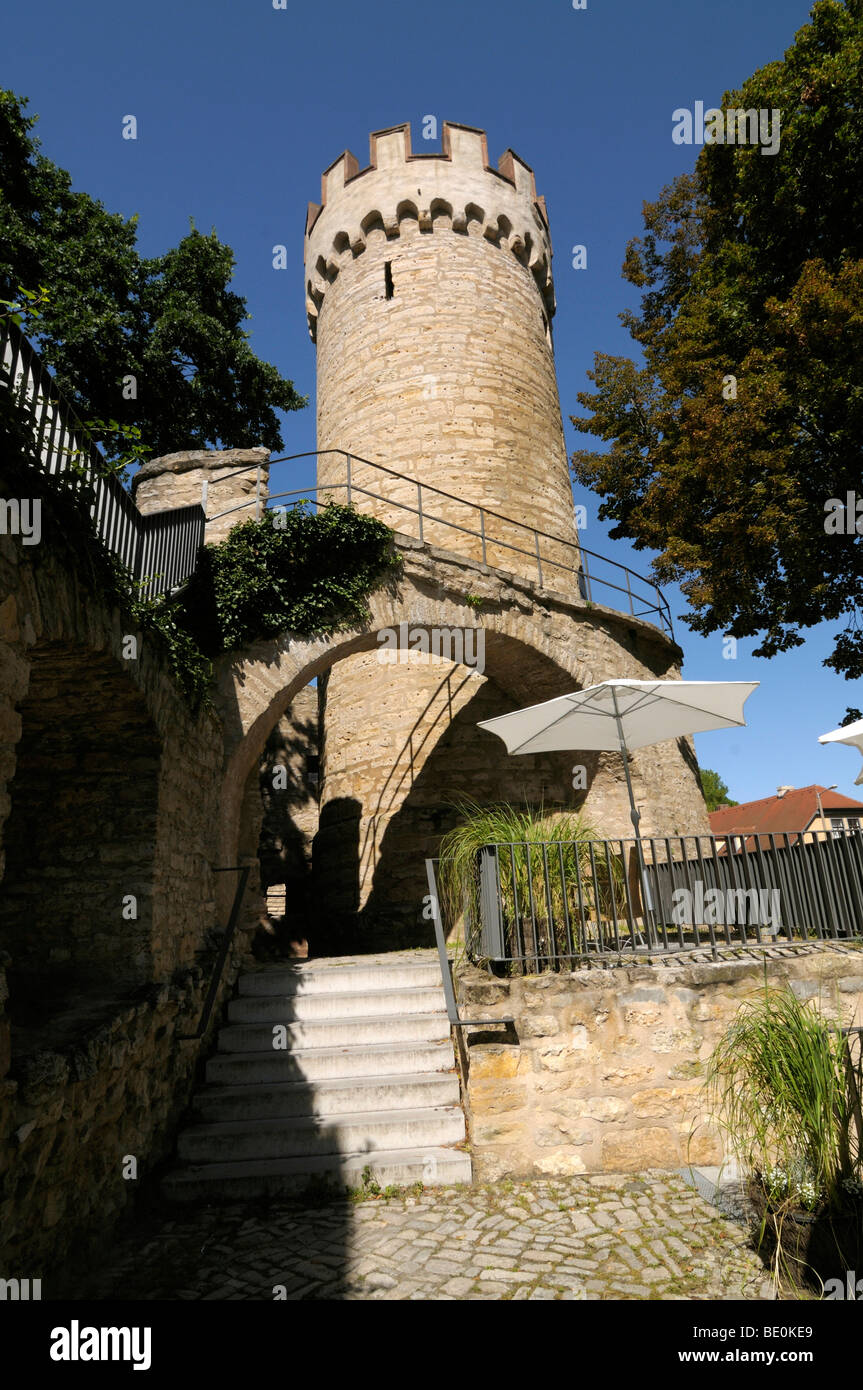 Powder tower, Jena, Thuringia, Germany, Europe Stock Photo