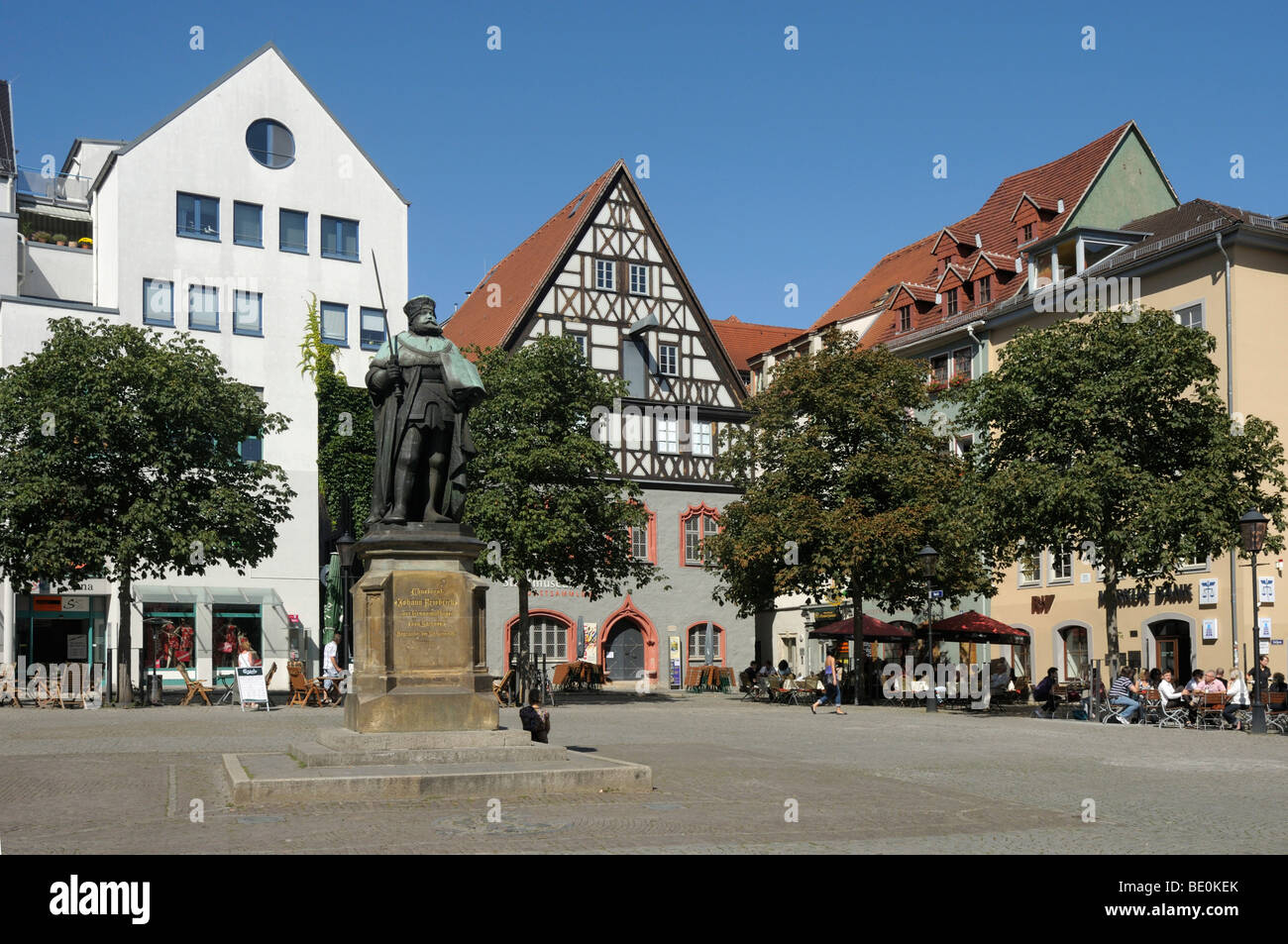 Stadtmuseum city museum, market place, Jena, Thuringia, Germany, Europe Stock Photo