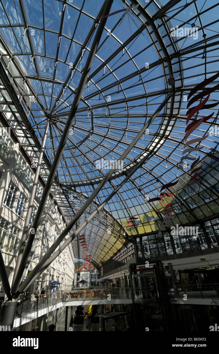 Goethepassage shopping arcade, Jena, Thuringia, Germany, Europe Stock Photo
