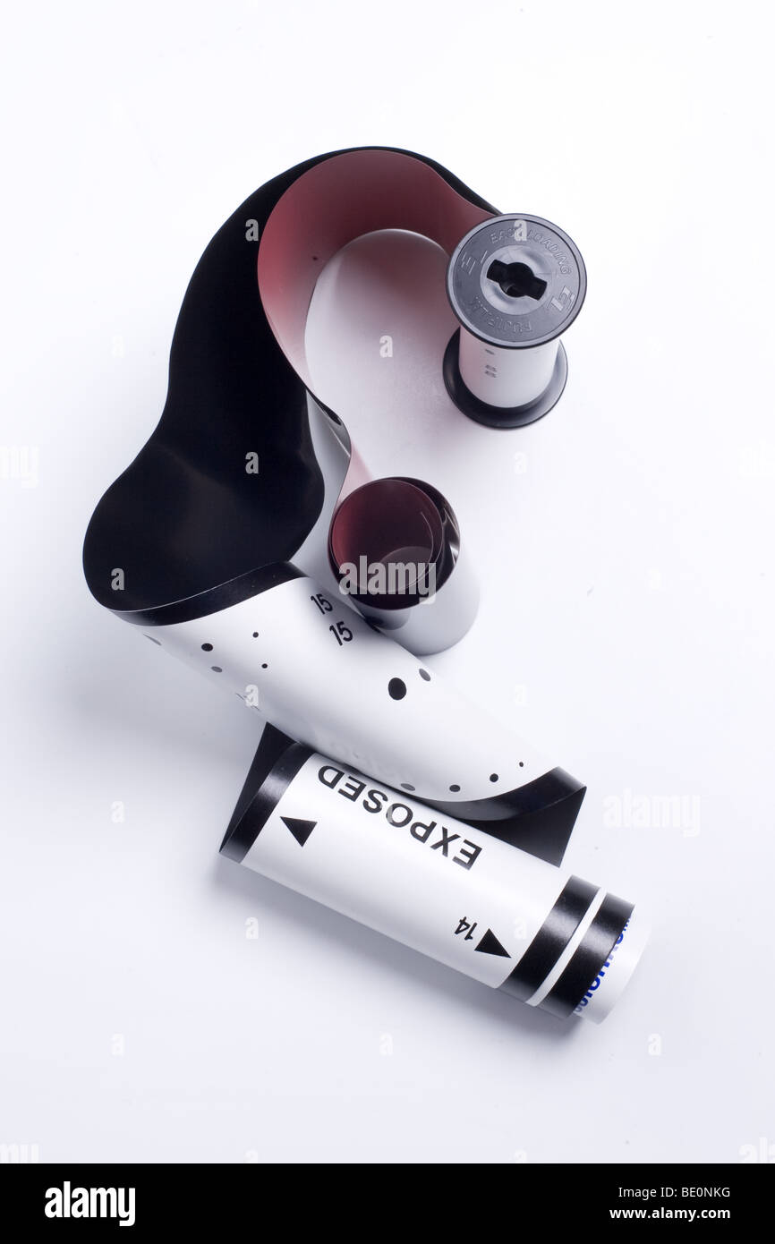 A roll of exposed 120mm medium format transparency film Stock Photo Alamy