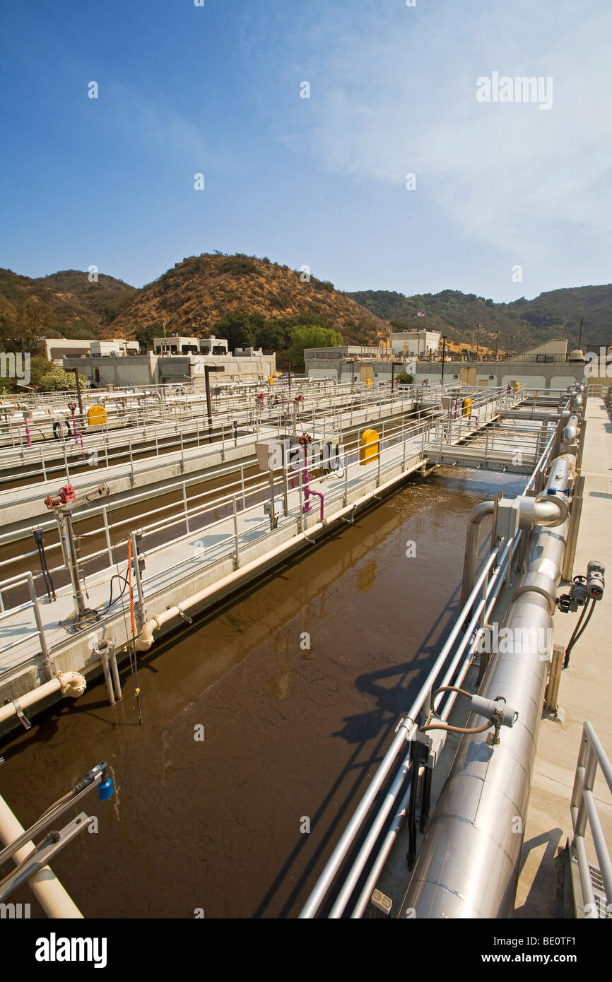 Hill Canyon Wastewater Treatment Plant, Camarillo, Ventura County, California, USA Stock Photo