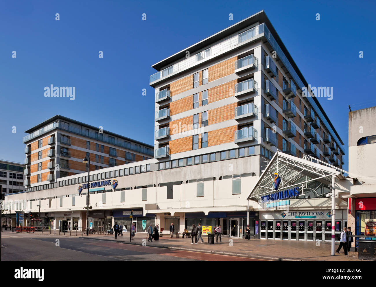The Pavilions Shopping Centre and apartments in Uxbridge, West London