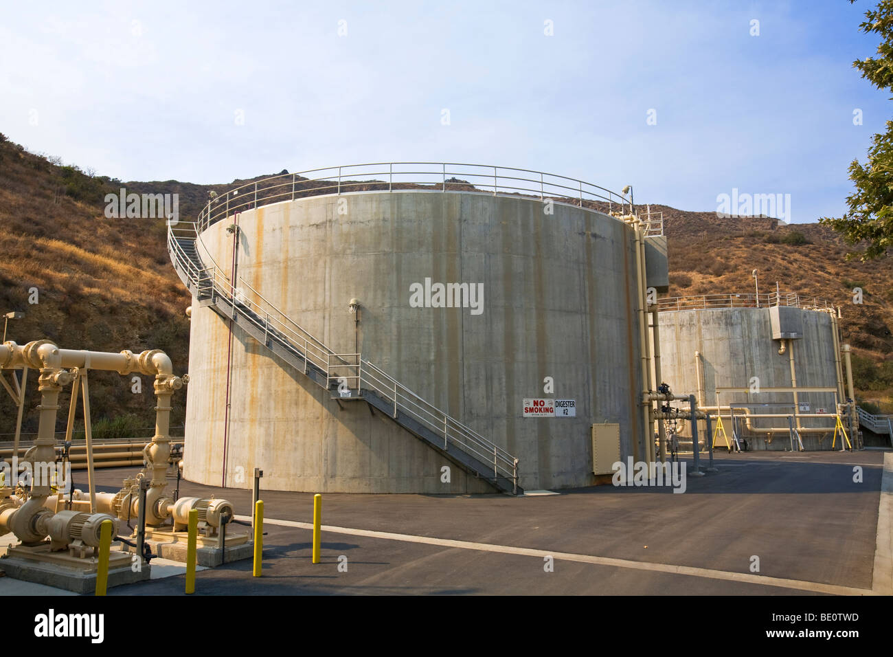 Hill Canyon Wastewater Treatment Plant, Camarillo, Ventura County, California, USA Stock Photo