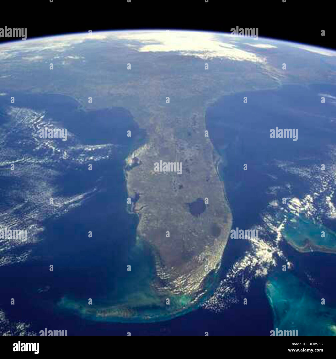 Florida from NASA Shuttle Stock Photo