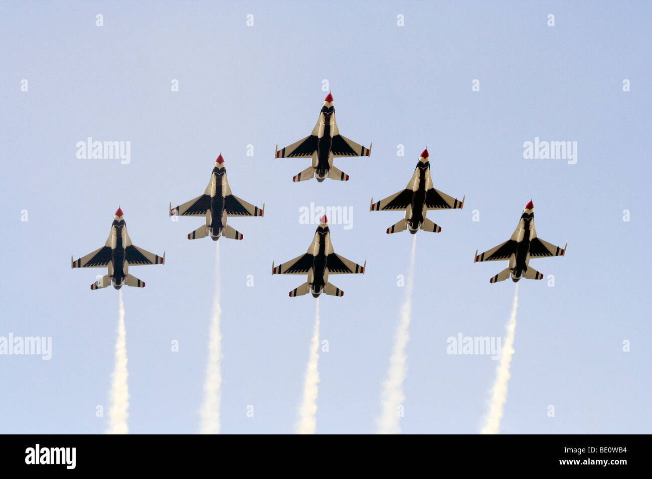 US Air Force Thunderbirds Team. US Air Force Thunderbirds Team Stock Photo