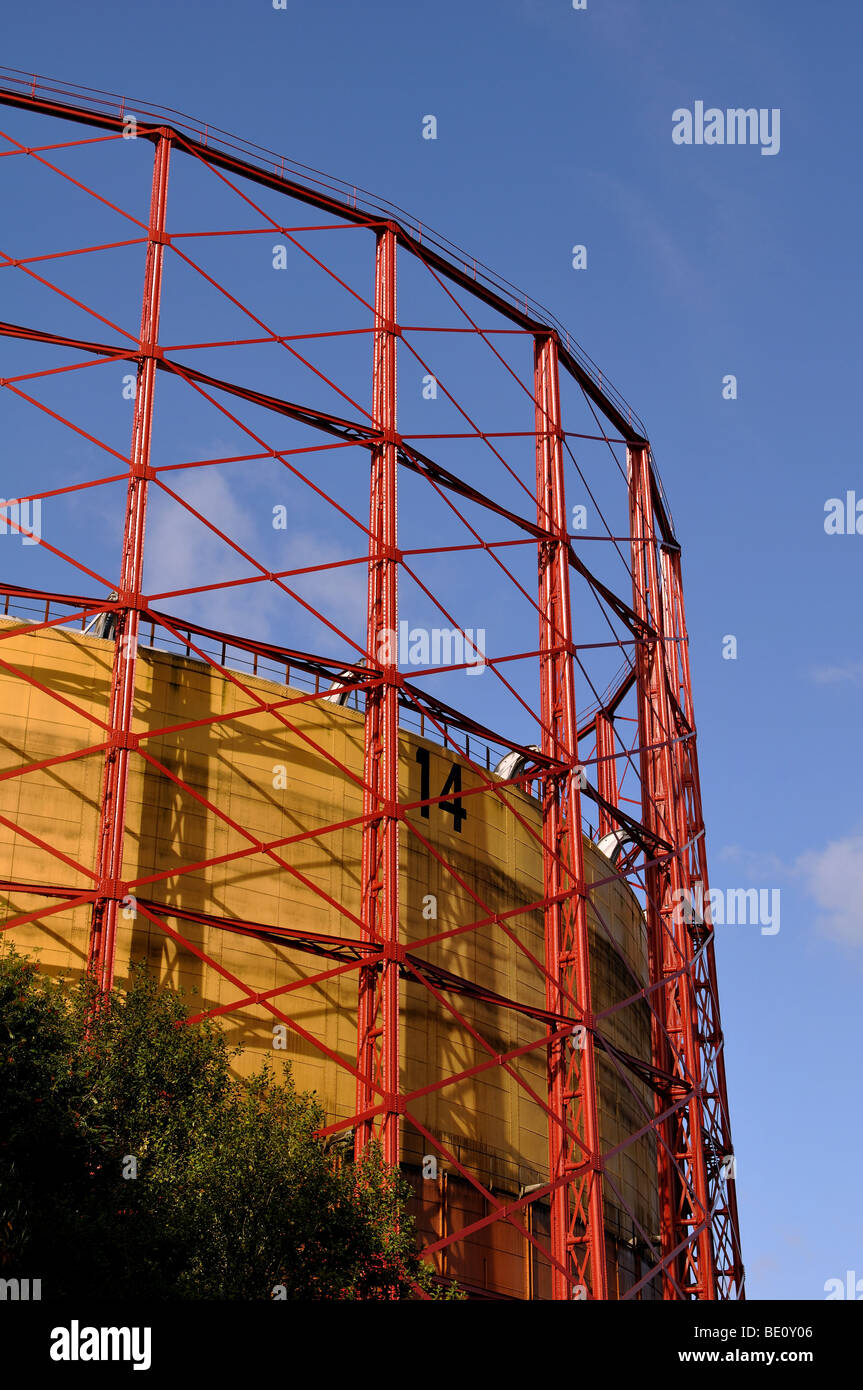 Gasometer at Saltley Gas Works, Birmingham, West Midlands, England, UK