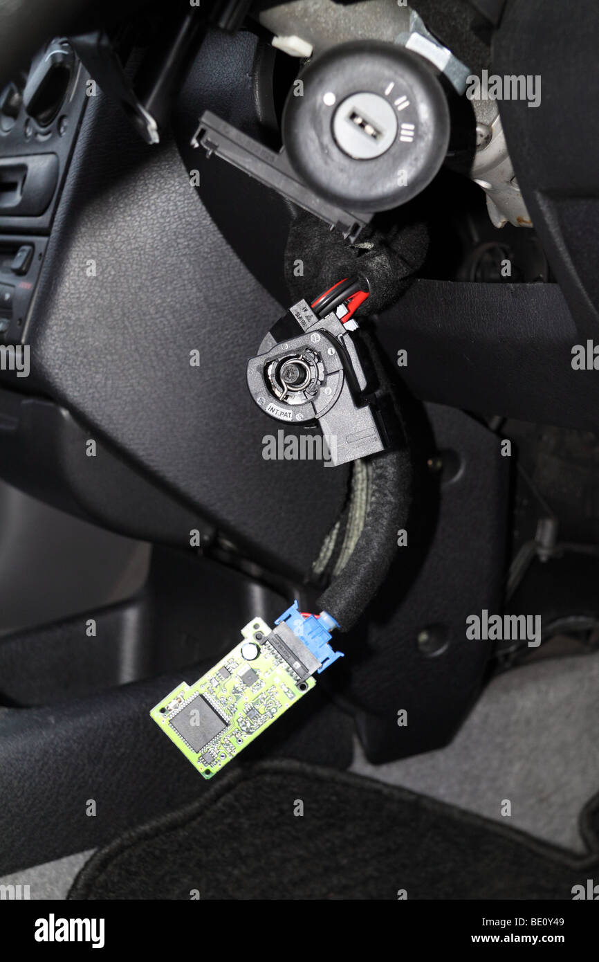 Damaged steering column Stock Photo Alamy
