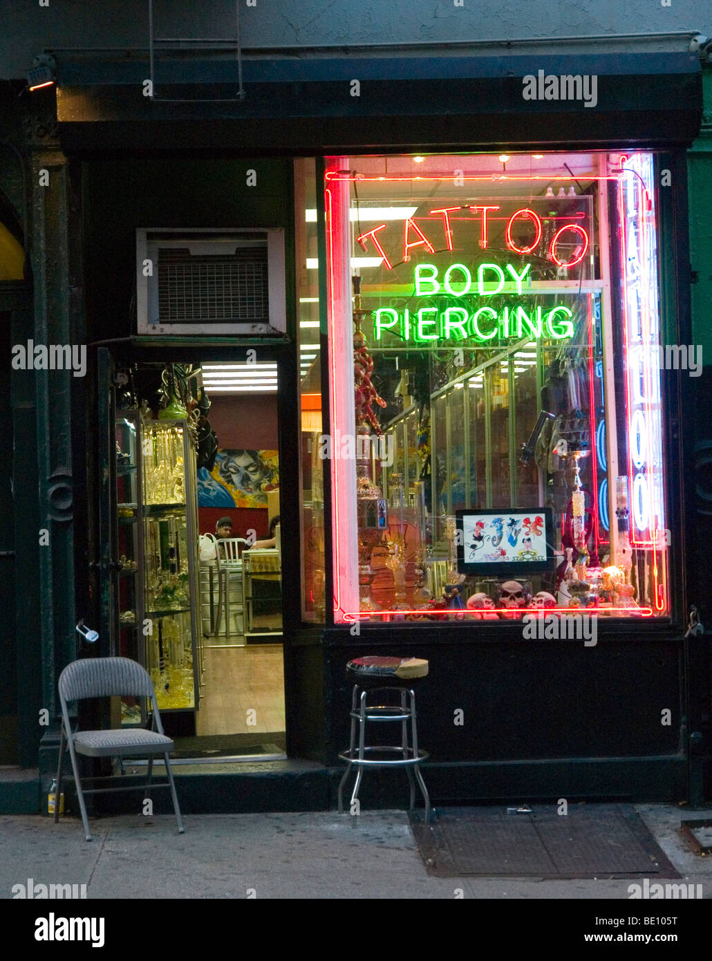 A Tattoo and Body Piercing store in Greenwich Village, New York City Stock Photo: 25837668  Alamy