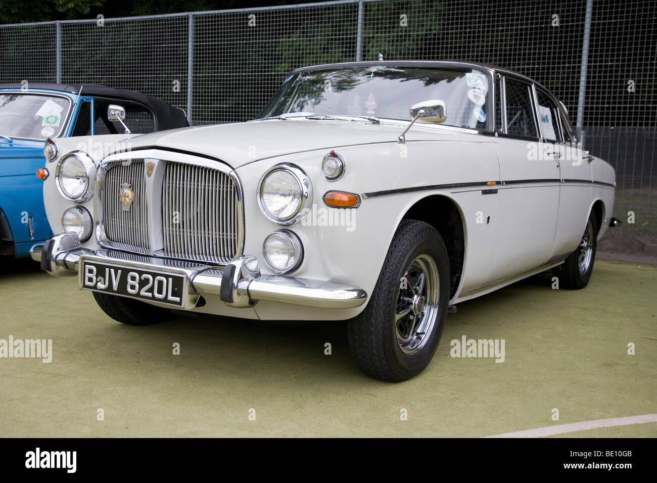 A Rover classic car auto at the annual Wilton Park Classic Vintage Car Show Batley West Yorkshire UK Stock Photo