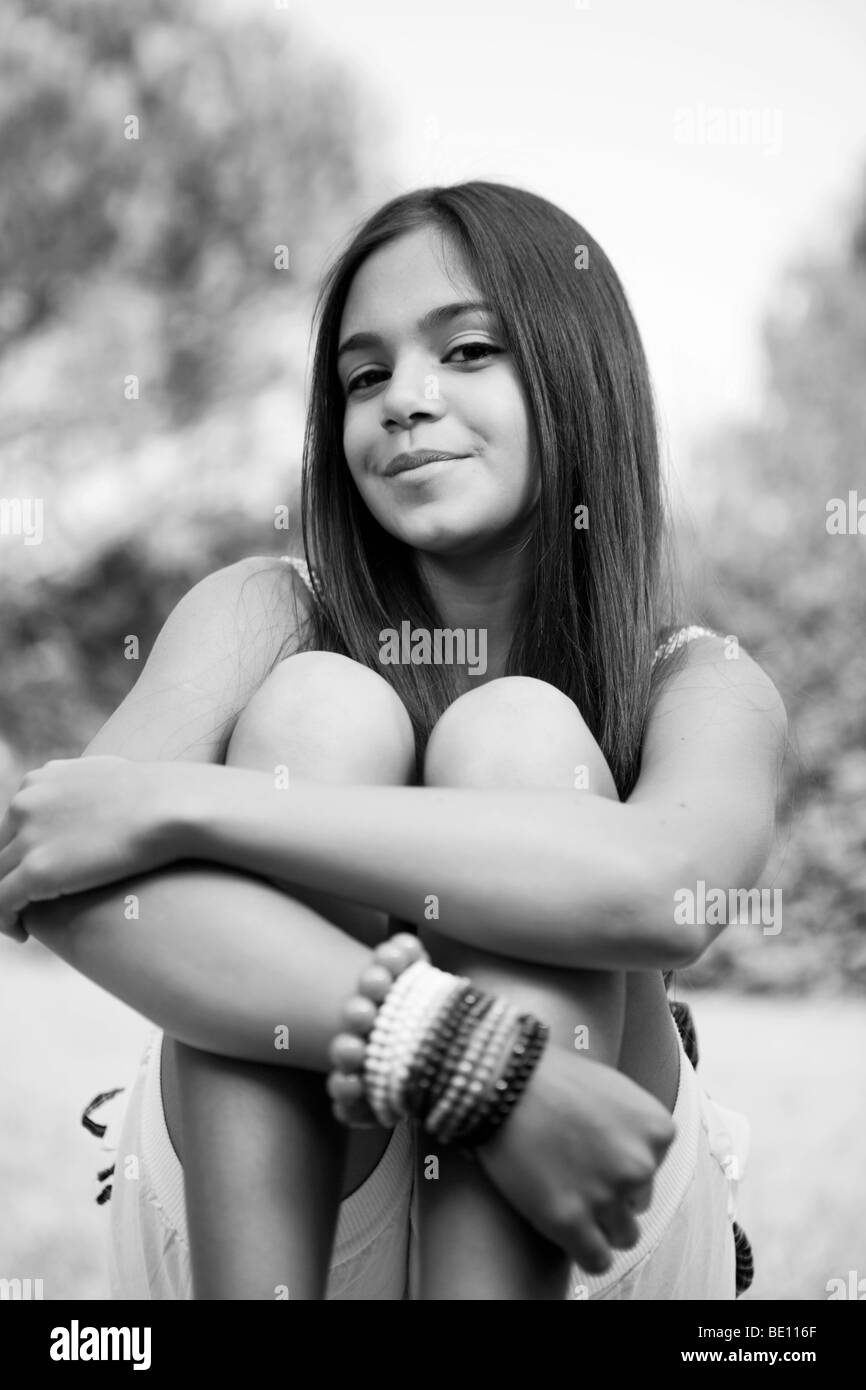 Teen ager smile Stock Photo Alamy