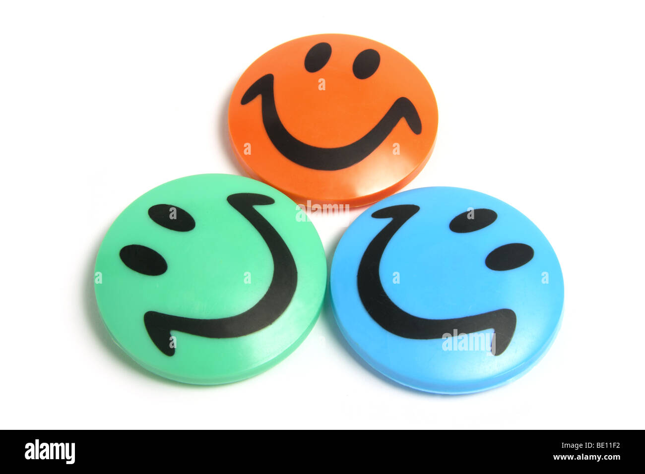 Smiley Fridge Magnets Stock Photo