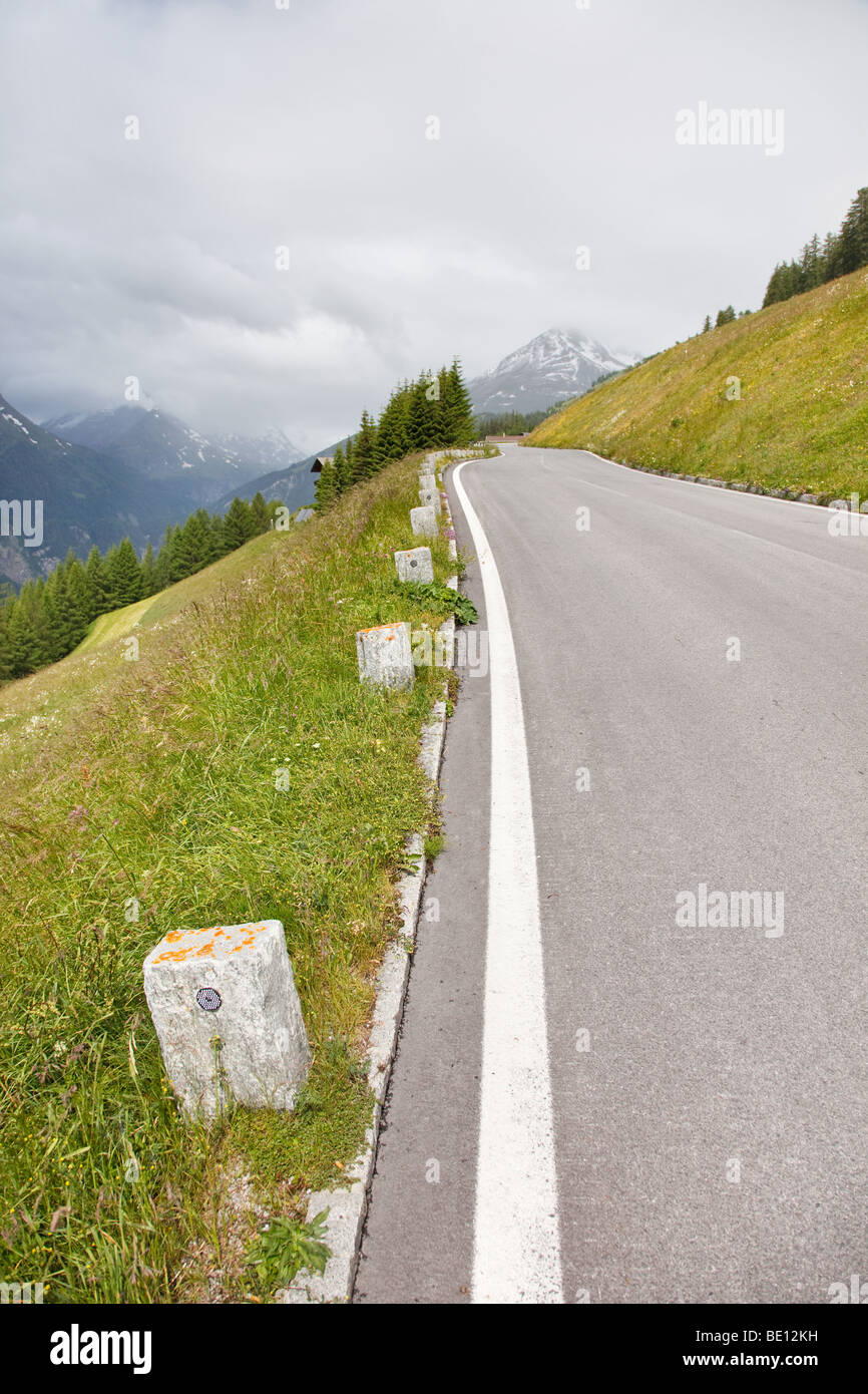 Grossglockner high alpine road in Austrian alps Stock Photo