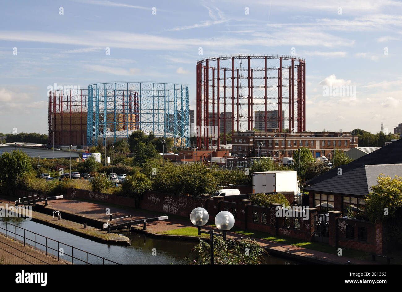 Saltley Gas Works and Aston Locks, Birmingham, West Midlands, England