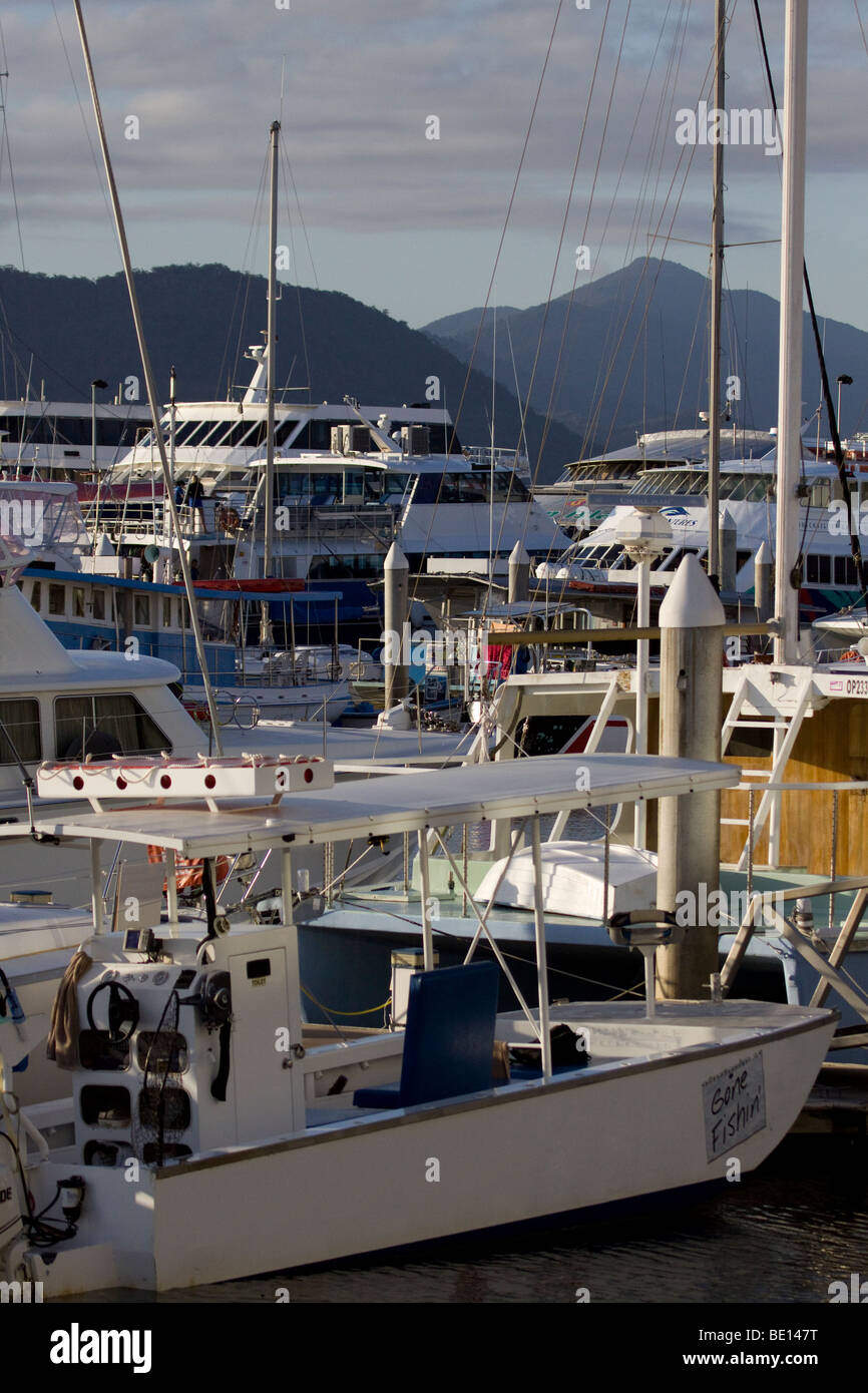 Boats in harbour Stock Photo Alamy