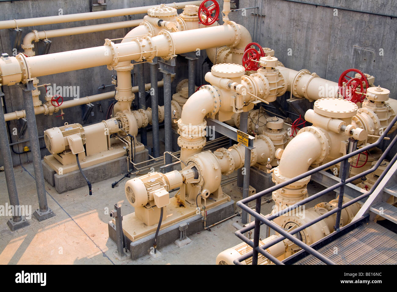Hill Canyon Wastewater Treatment Plant, Camarillo, Ventura County, California, USA Stock Photo