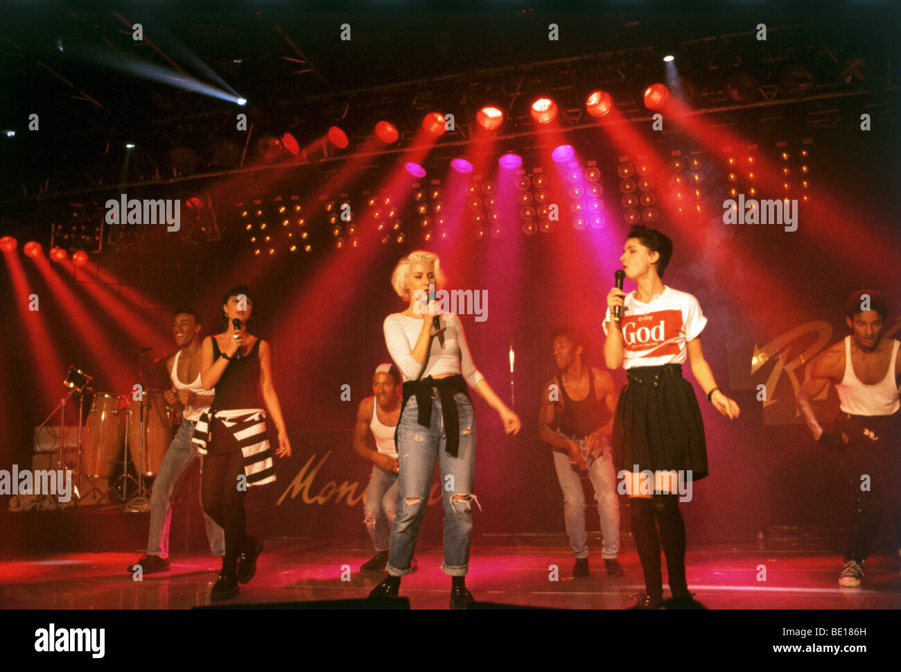 BANANARAMA UK girl pop group about 1985 Stock Photo Alamy