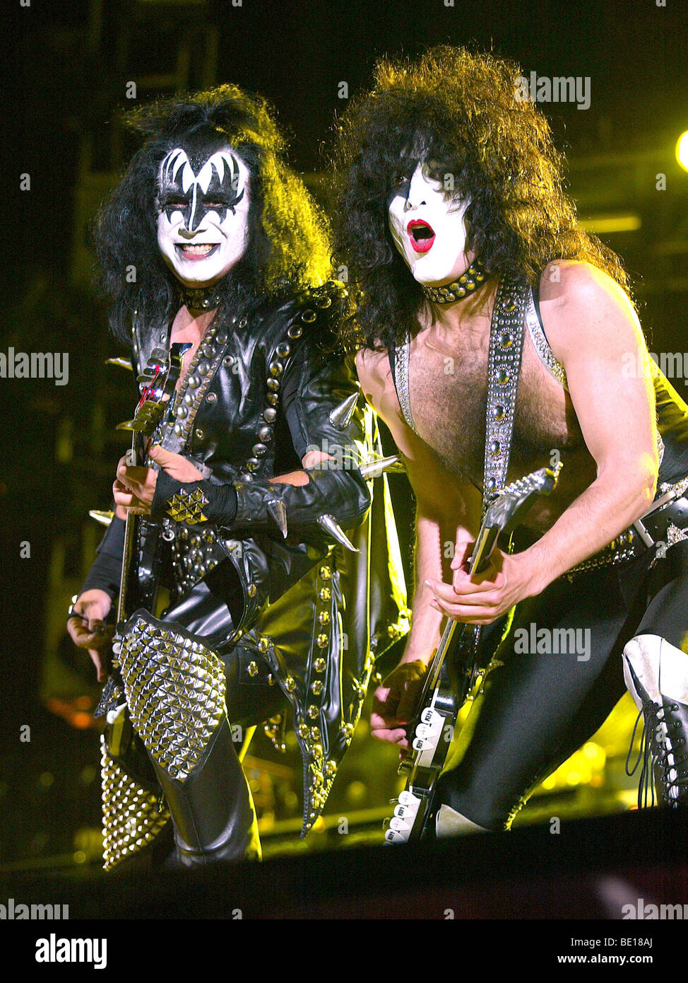 KISS - US Heavy Metal group in 2003 Stock Photo