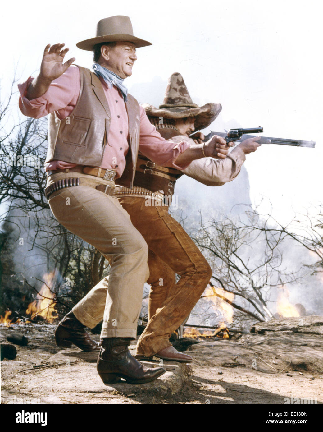 THE WAR WAGON  1967 Universal film with John Wayne Stock Photo