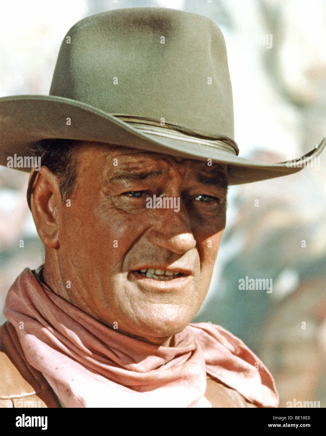 JOHN WAYNE - US film actor famous for his Western roles Stock Photo