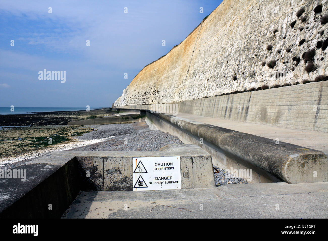 Chalk cliffs at Peacehaven, East Sussex, England, UK Stock Photo Alamy