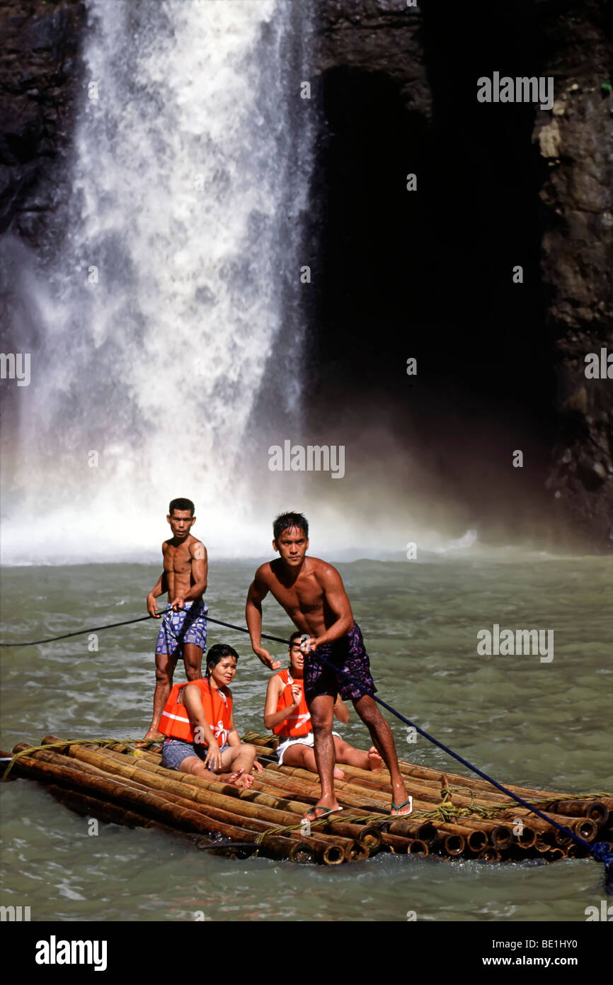 Waterfall, Pagsanjan Falls, Laguna, Philippines Stock Photo