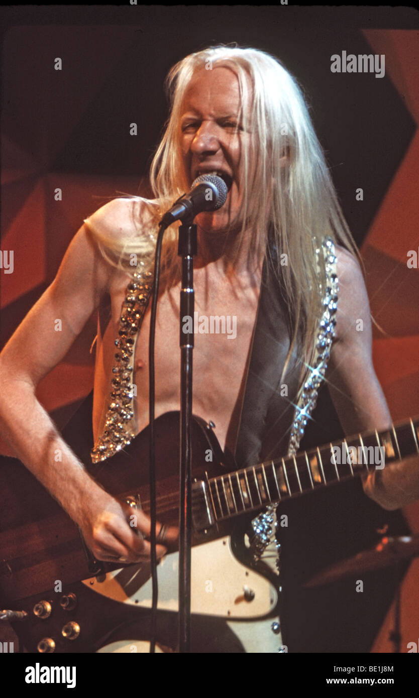 JOHNNY WINTER - US rock musician in June 1973 Stock Photo