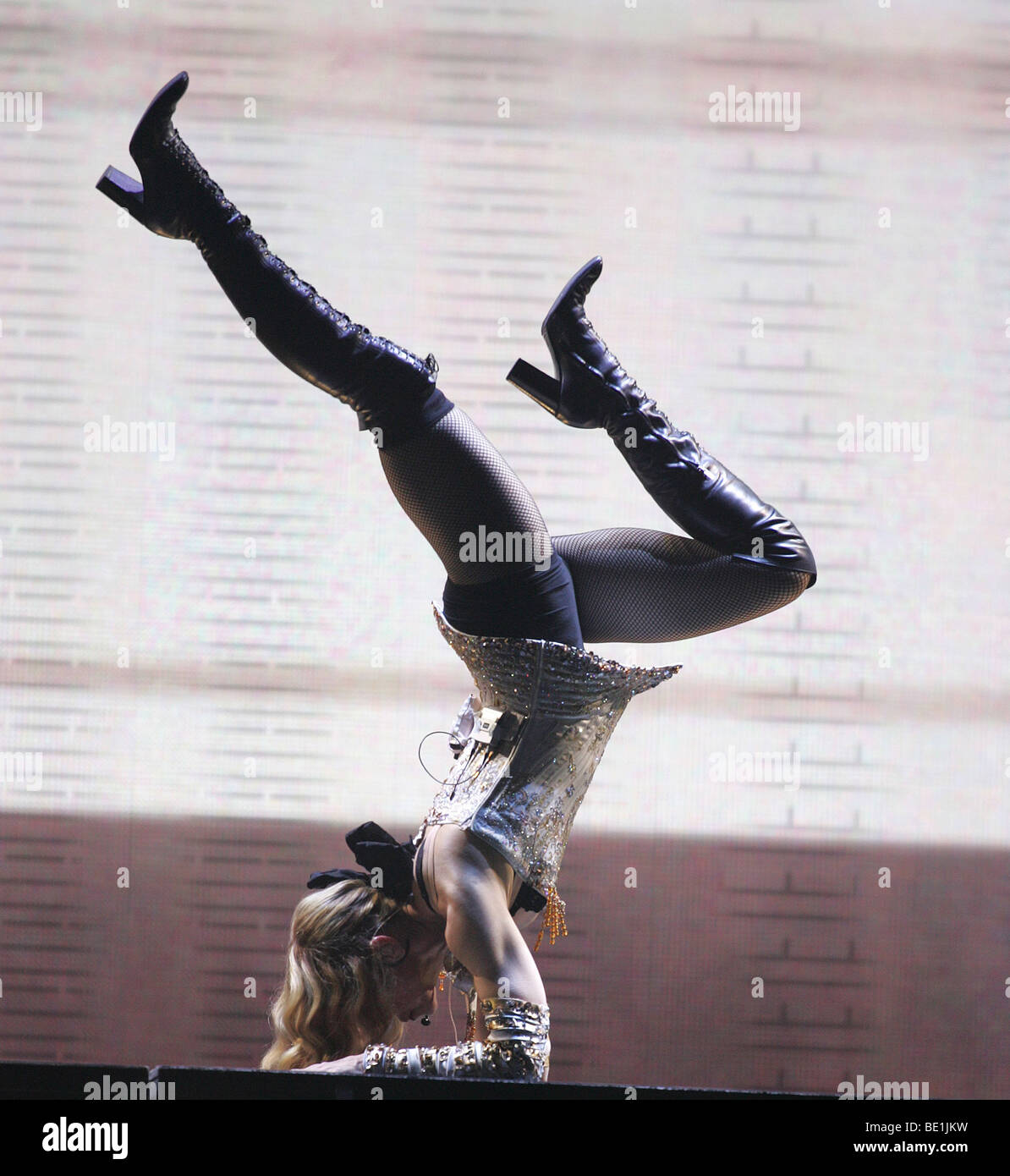 MADONNA - US singer on opening night of her Re-Invention world tour at the Los Angeles Forum on 24 May 2004 Stock Photo
