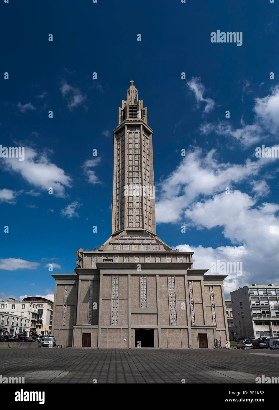 Church of St. Joseph in the Havre , france Stock Photo