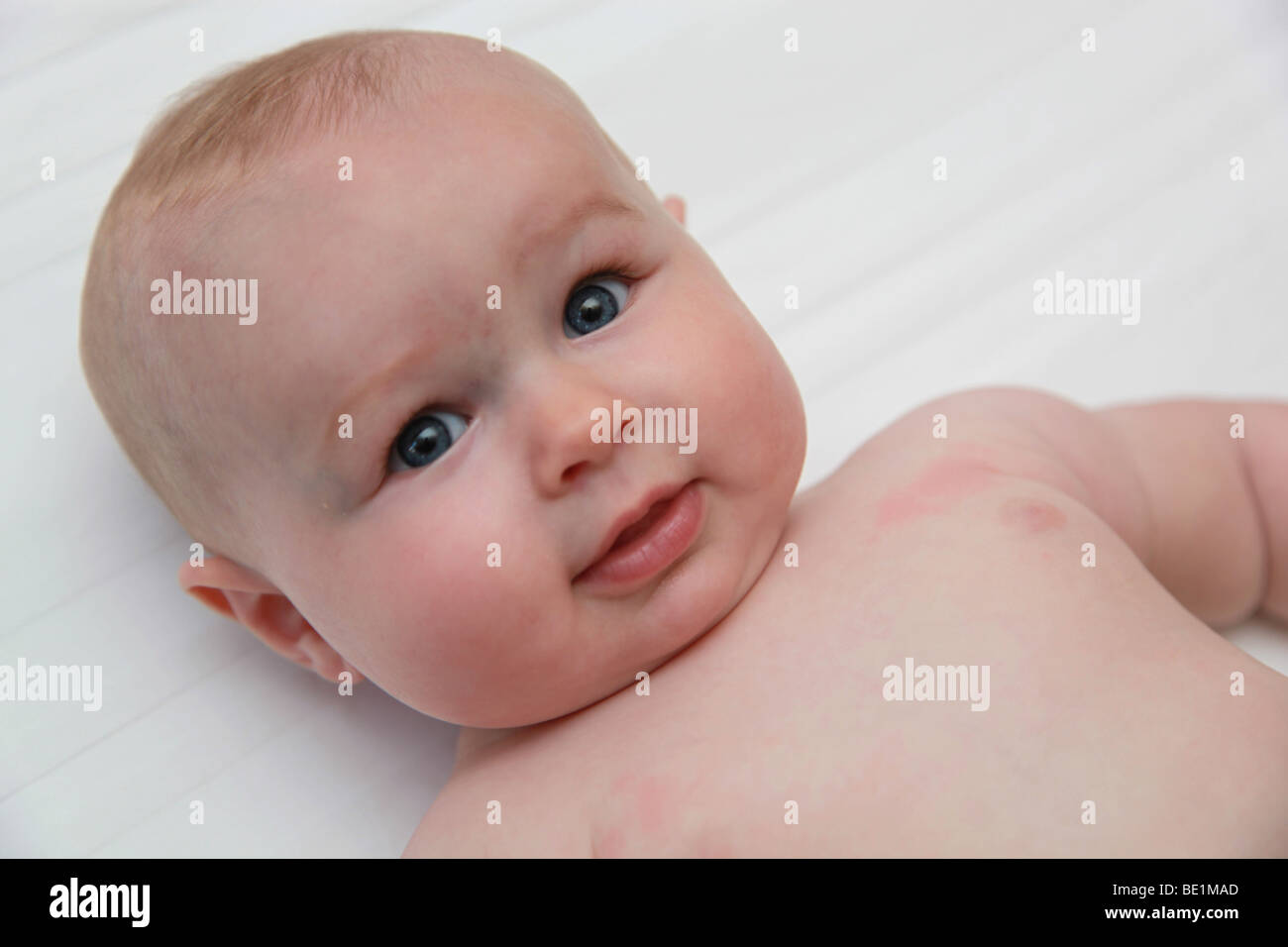 5 month old baby girl Stock Photo