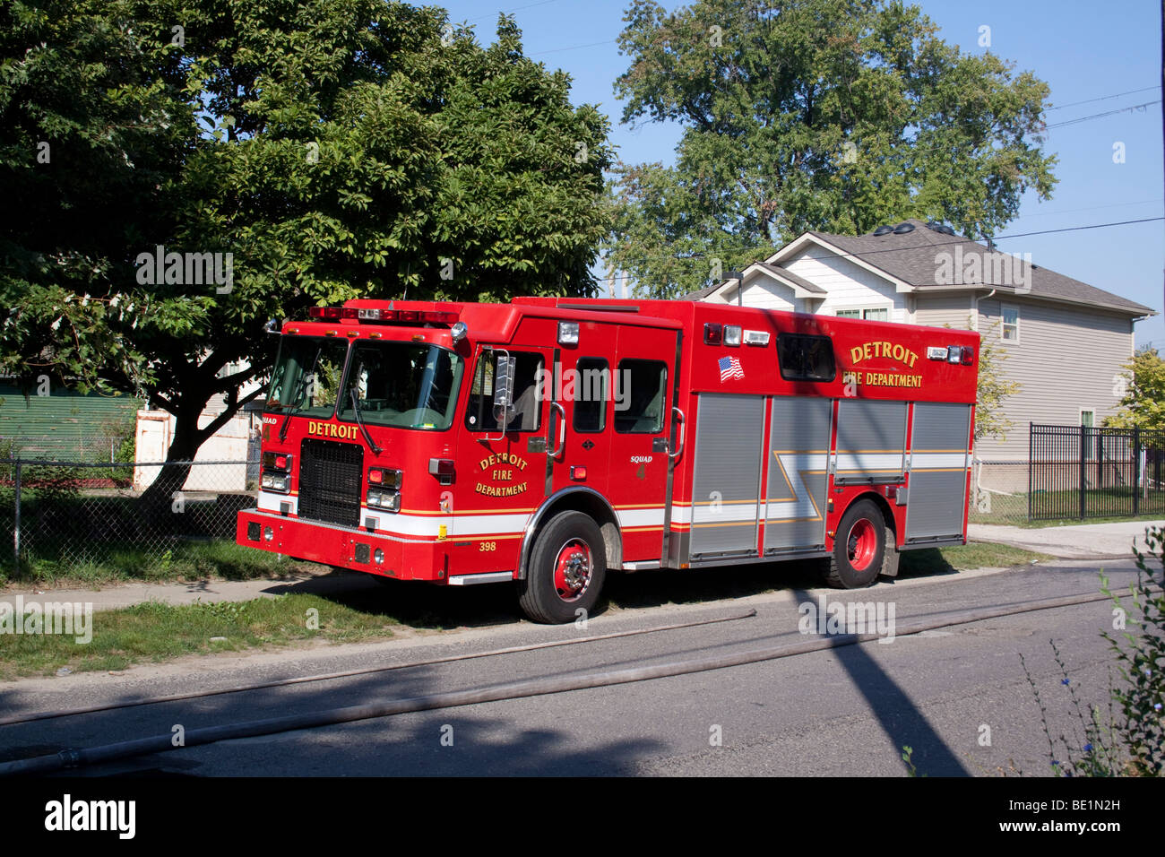 Tactical Man Power Rescue Squad 4 Detroit Fire Department Detroit Michigan, by Dembinsky Photo Assoc Stock Photo