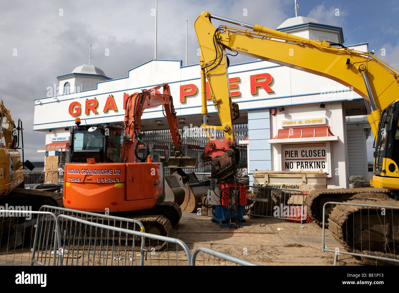 redevelopment of the grand pier weston-super-mare somerset uk Stock Photo