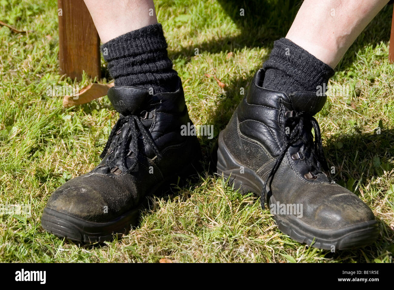 Construction workers boots hires stock photography and images Alamy