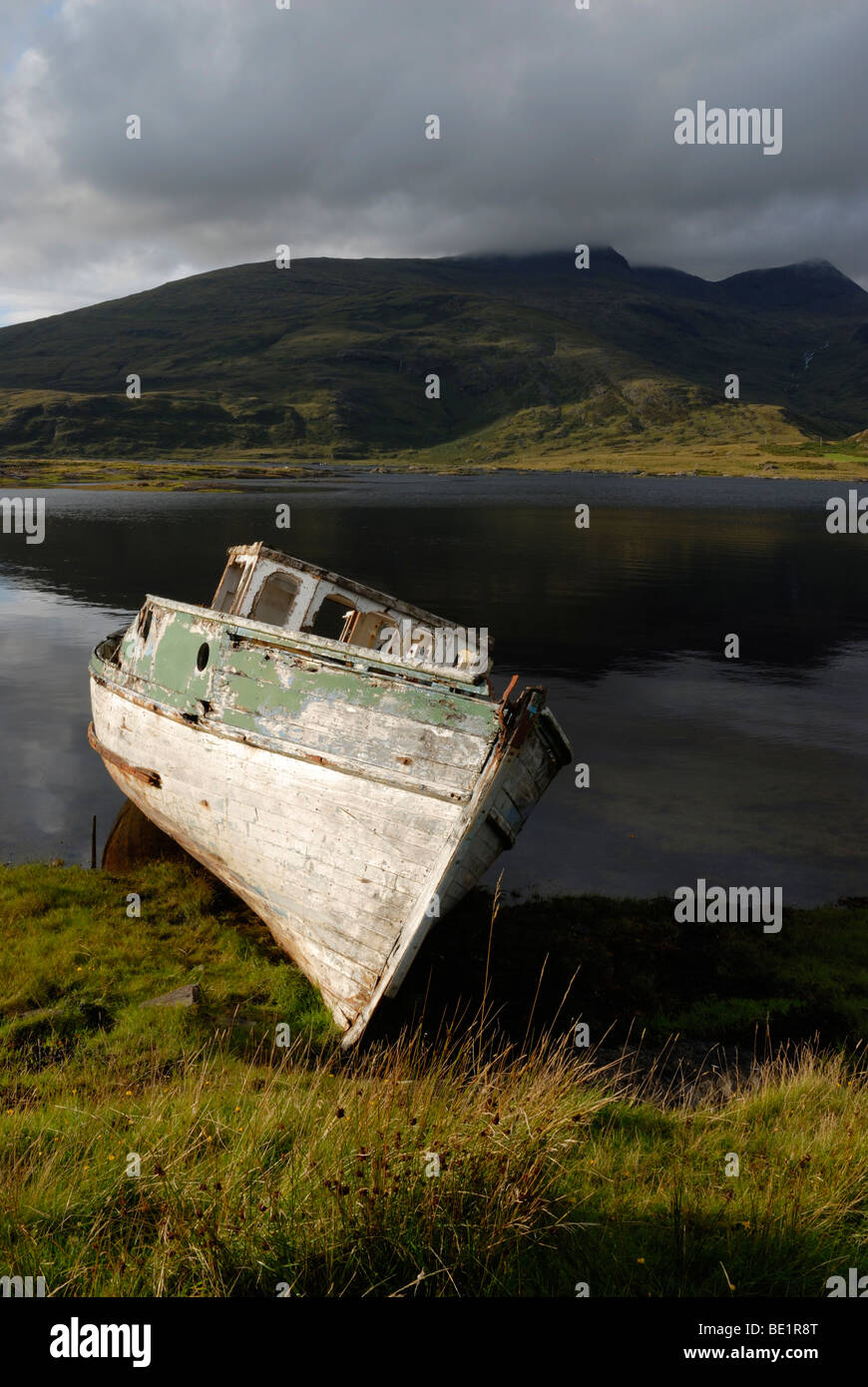 Old boat on the Isle of Mull, Scotland, UK Stock Photo - Alamy
