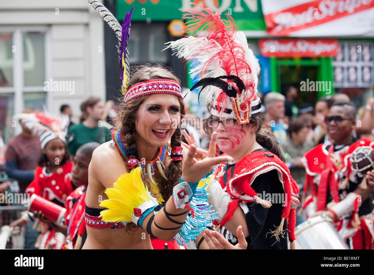 Women notting hill carnival wearing hi-res stock photography and images ...
