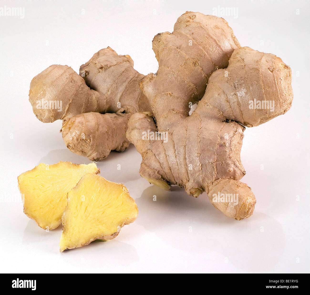 Ginger roots Stock Photo