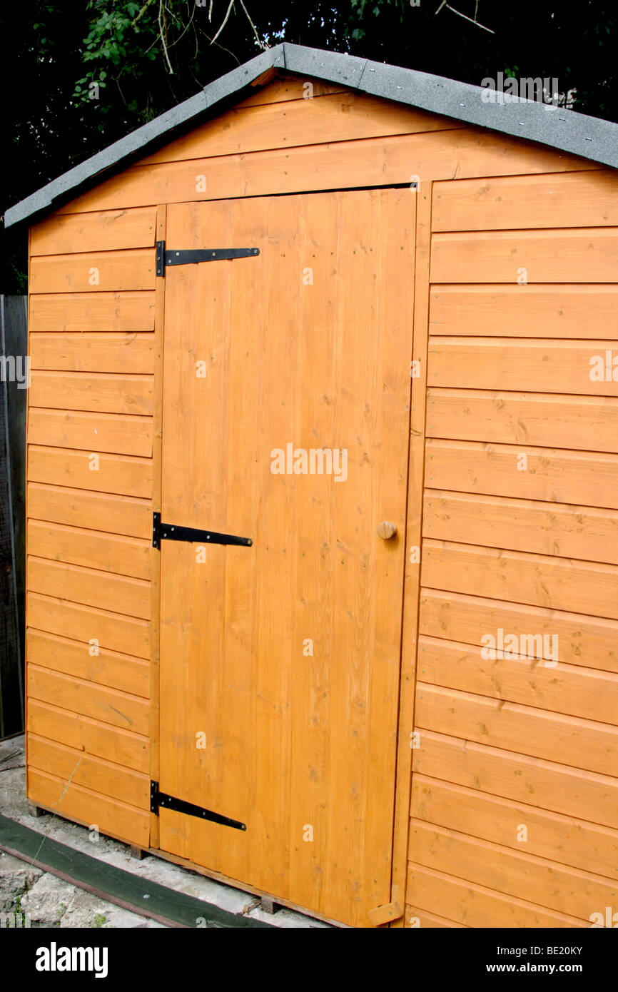New garden shed , England , UK Stock Photo Alamy