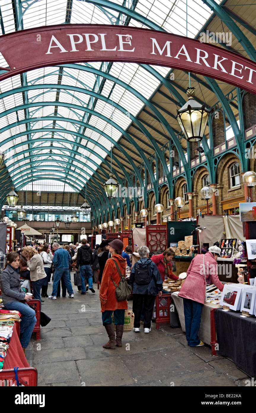 Covent Garden Market Interior, London Stock Photo