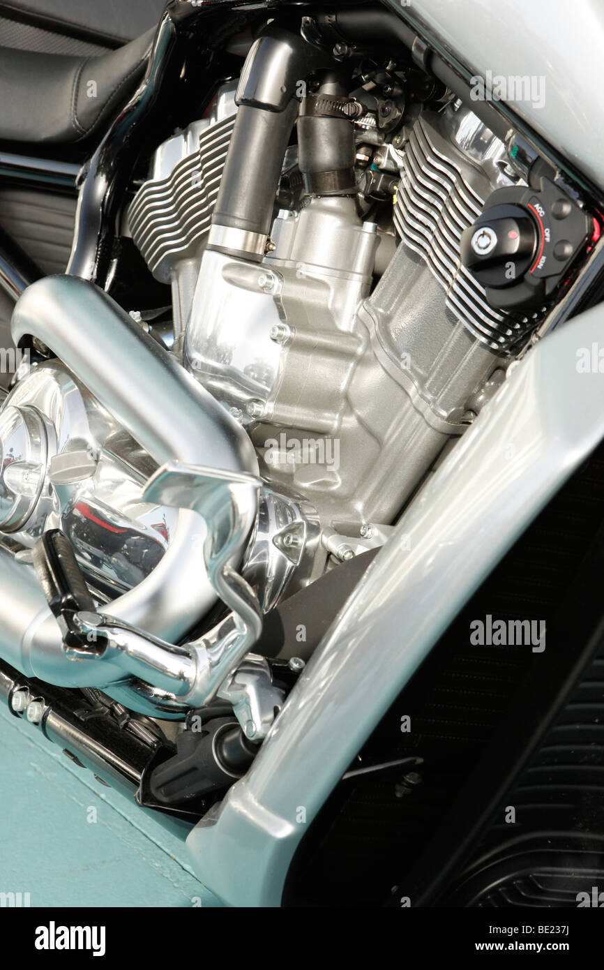 Close up of a high power motorcycle Stock Photo