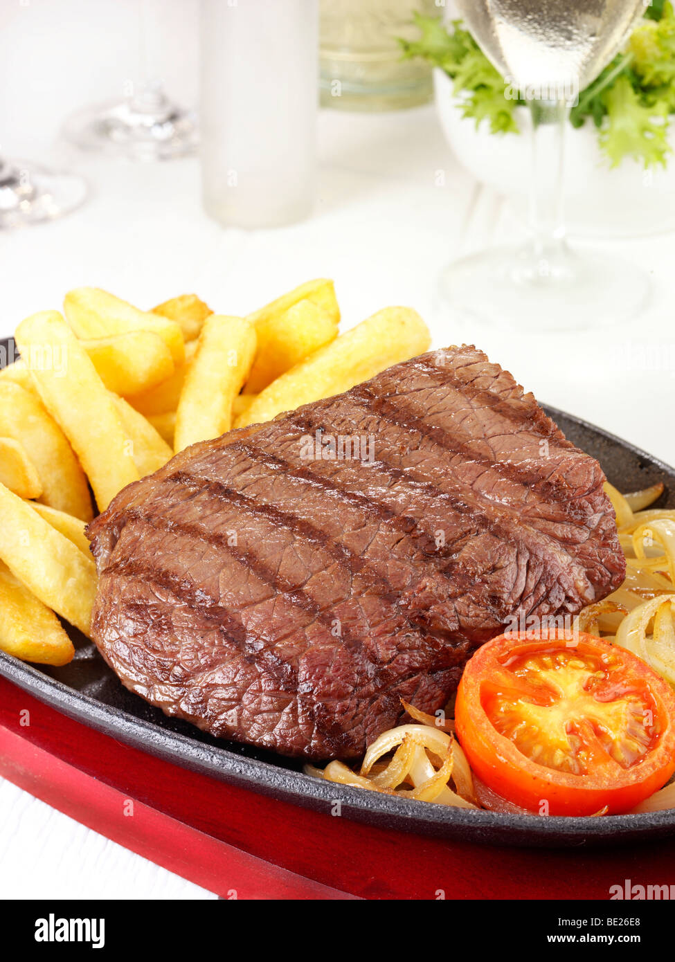STEAK AND CHIPS Stock Photo - Alamy