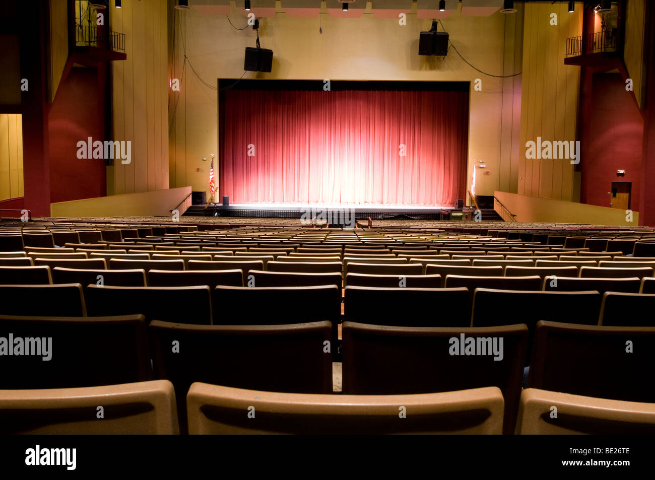 Auditorium at Performing Arts Center Stock Photo