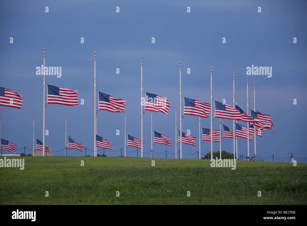 Us flag at half mast hires stock photography and images Alamy