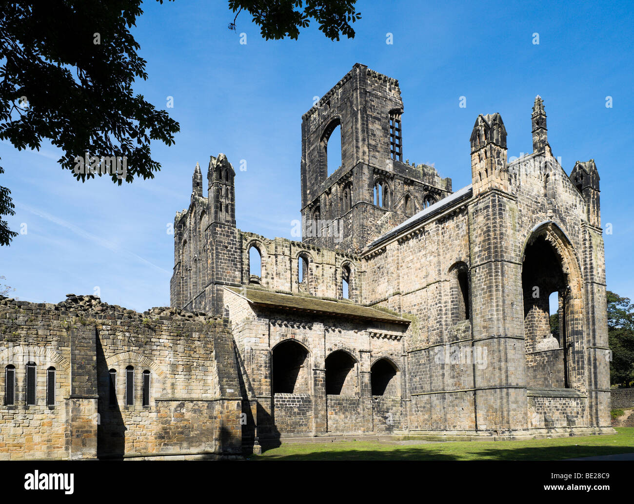 Kirkstall Abbey, Leeds, West Yorkshire, England Stock Photo