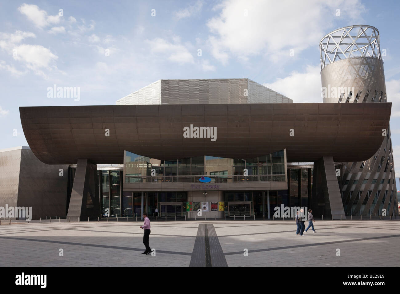 Salford Quays, Greater Manchester, England, UK, Europe  The Lowry Centre arts complex building Stock Photo