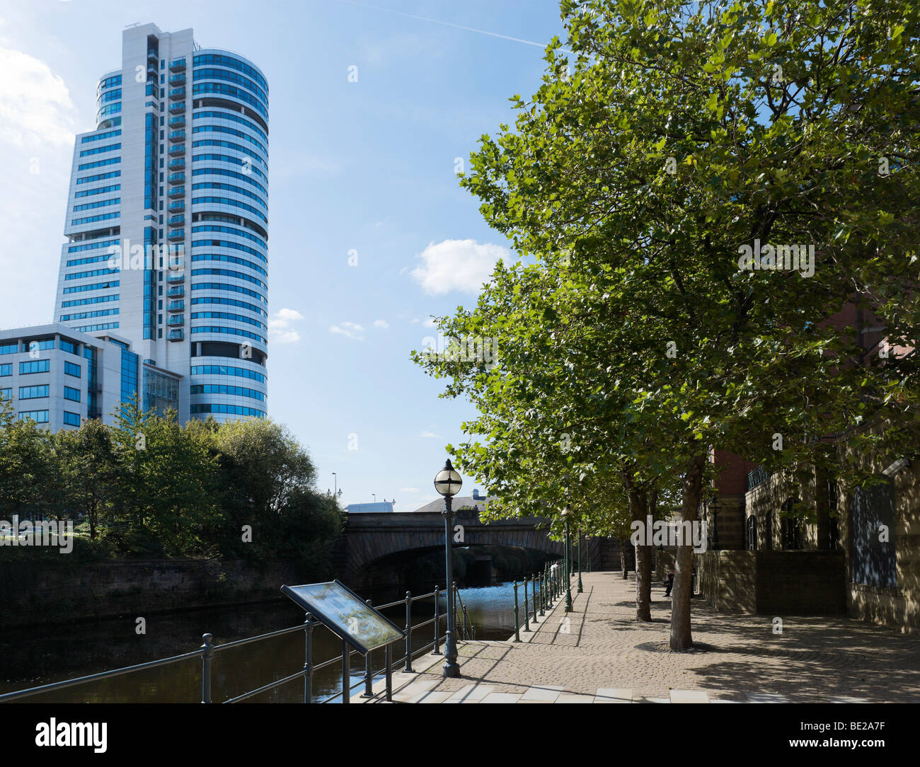 Bridgewater Place Apartment and Office block next to the River Aire